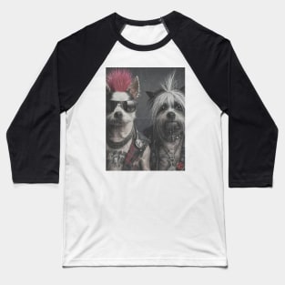 Dogs - Punk is not dead Baseball T-Shirt